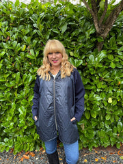 Navy Quilted Jacket Eden