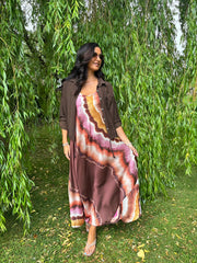 Chocolate Marble Tide Dress Odette
