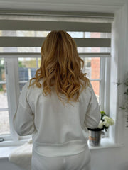 White Stripe Detail Comfort Set Isobel