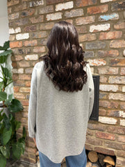 Grey Sequin Star Sweat Top Clarice