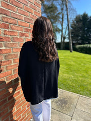 Black Butterfly Crepe Top Gail