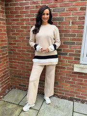 Stone Striped Trim Knit Ophelia