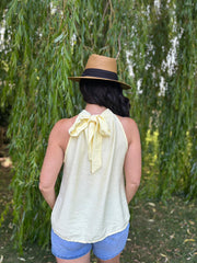 Lemon Halter Neck Top Bethany