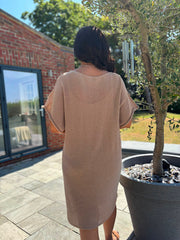 Stone Fine Knit Dress Orla