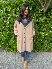 Mocha Longline Trench Coat
