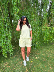 Lemon Soft Towelling Set Adriana