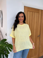 Lemon Striped Top Justine