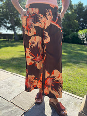 Chocolate Artisan Bloom Trousers Emily