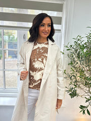 Stone Luxury Embroidered Trench Coat Grace