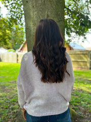 Lilac Cosy Knit Cardi Sofia