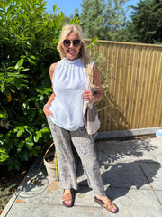 White Sleeveless Top Tiana