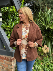 Chocolate Boucle Jacket Lara