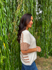 Camel Stripe Back Jumper Mckenna