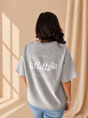 Grey The Tilletts Short Sleeve Sweatshirt
