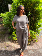 Mocha Pocket Detail Trouser Harley