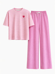 Pink Sweetheart Stripe Comfort Set Harriet