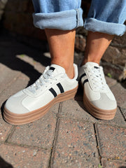 White Designer Inspired Platform Trainer