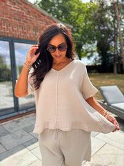 Stone Bubble Cotton Top Kimberly