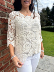 Stone Crochet Lace Two Piece Mariah