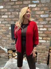 Red Edge Top Edge Cardi Lynn