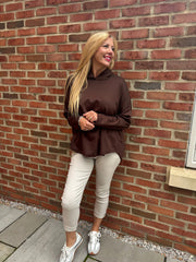 Chocolate Hooded Sweat Top Ada