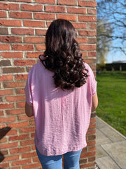 Pink Scarf Top Hilary