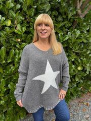 Grey Star Knit Evelyn