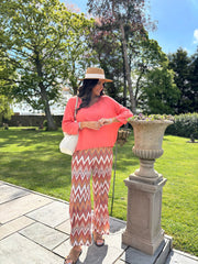 Coral Soft Fine Knit Doreen