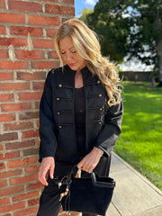 Black Military Jacket Liberty