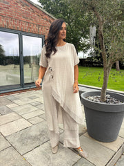 Stone Crochet Tie Top Thelma