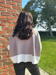 Clay Applique Floral Knit Tanya