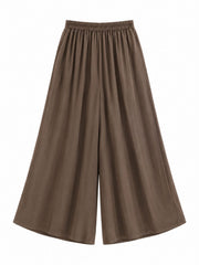Chocolate Wide Leg Pull On Trousers Cara
