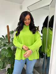 Lime Crew Neck Knit Kerry