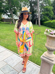 Mojito Striped Shimmer Dress Nicole
