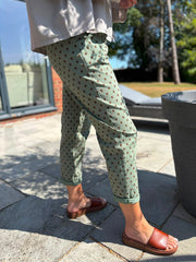 Khaki Polka Dot Trousers Marcia