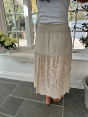 Stone Broderie Skirt Jolie