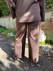 Chocolate Blazer Co-Ord Set Carly