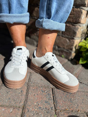 White Designer Inspired Platform Trainer