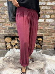 Wine Hareem Trousers Libby
