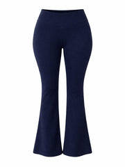 Navy Kick Flare Gym Leggings