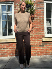 Chocolate Wide Leg Magic Trousers