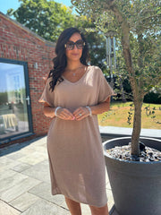 Stone Fine Knit Dress Orla