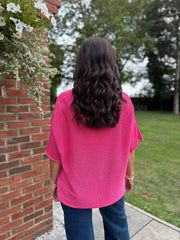 Lipstick Reverse Seam Lightweight Knit Jo