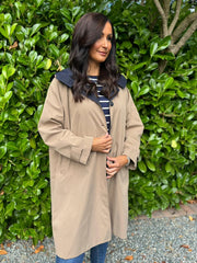 Mocha Longline Trench Coat