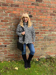 Black Leopard Super Soft Sweat Top Lisa