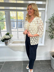 Stone Flower Crochet Shirt Rowan