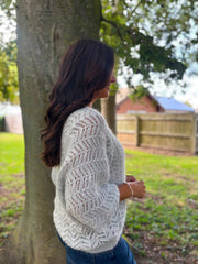 Grey Soft Chevron Knit Ensley
