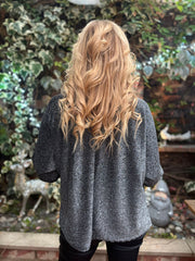 Silver Shimmer Brooch Top Peggy