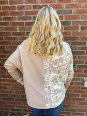 Camel Printed Knit Arabella