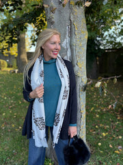Teal Soft Roll Neck Top Kimmy